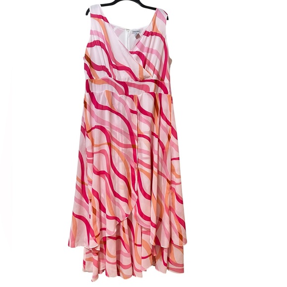 JESSICA LONDON pink sleeveless full skirt maxi dress size 22 - Picture 2 of 9